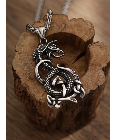 Dragon Necklace, Medieval Mythic Dragon Totem Pendant, Dragon Jewelry Gift for Men and Women 9 $9.89 Necklaces