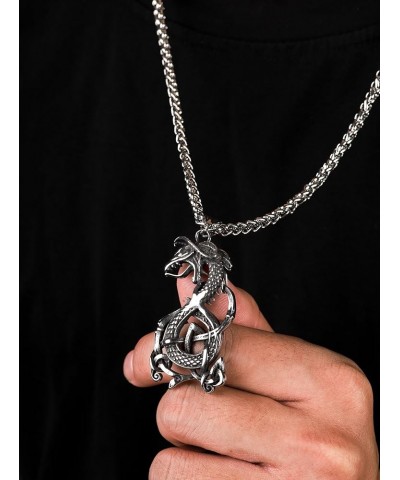 Dragon Necklace, Medieval Mythic Dragon Totem Pendant, Dragon Jewelry Gift for Men and Women 9 $9.89 Necklaces