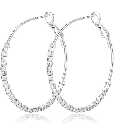 Gold Hoop Earrings for Women Trendy 925 Sterling Silver Hoop Earrings Lightweight Hypoallergenic 14k Real Gold Plated Earring...