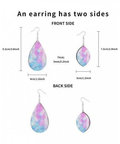 Fashion Copper Plated Silver Earring MDF Wood Drop/Leaf Lightweight Earrings Multi 25 $6.71 Earrings