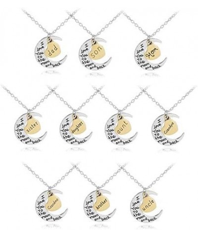 Christmas Gifts Birthday Gift for Mom Aunt Grandma Sister Daughter Family Members Pendant Necklaces Daughter $6.53 Necklaces