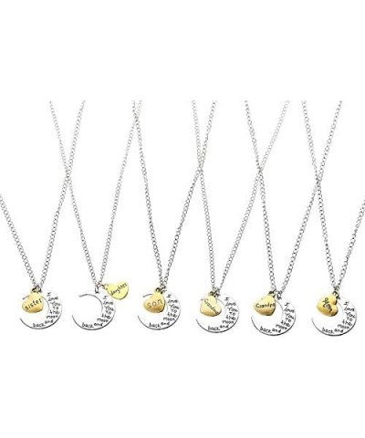 Christmas Gifts Birthday Gift for Mom Aunt Grandma Sister Daughter Family Members Pendant Necklaces Daughter $6.53 Necklaces