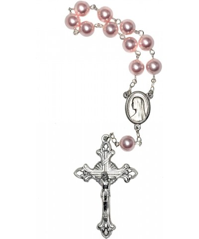 Austrian Crystal or Glass One Decade POCKET OR AUTO (Clasp for Hanging) Rosary - Includes Holy Card, Birth month meaning when...