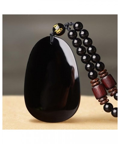 100% Pure Obsidian Natural Pendant Necklace Zodiac Bodhisattva Amulet Talisman … Samantabhadra-Snake $7.40 Necklaces