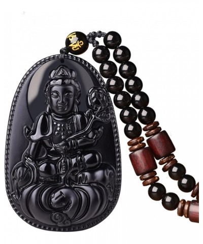 100% Pure Obsidian Natural Pendant Necklace Zodiac Bodhisattva Amulet Talisman … Samantabhadra-Snake $7.40 Necklaces