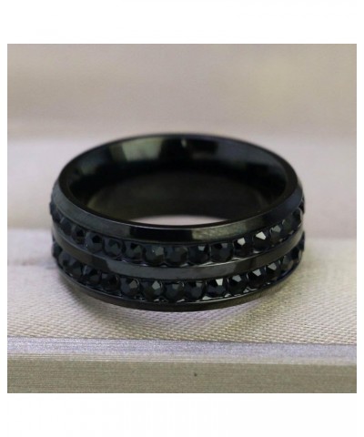 Couple Ring Bridal Set His Hers Black Gold Plated CZ Stainless Steel Wedding Ring Band Set women's size 5 & men's size 9 $12....