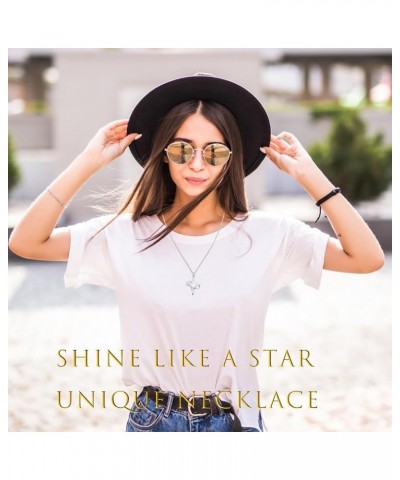 Star Necklace Gold Silver Cute Necklace for Women Star Necklaces for Teen Girls Chunky Shiny Star $7.49 Necklaces