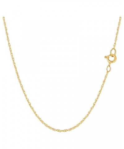 14k Yellow Real Solid Gold Rope Chain Necklace, 0.9mm $61.95 Necklaces