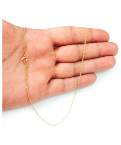 14k Yellow Real Solid Gold Rope Chain Necklace, 0.9mm $61.95 Necklaces