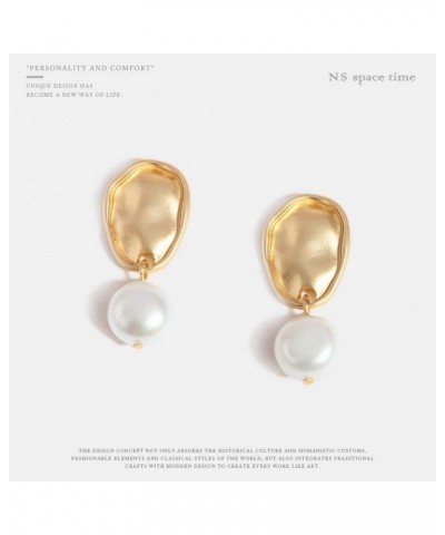 Baroque Style Earring Imitation Pearl Pendant Drop Dangle Earrings Female Jewelry $4.49 Earrings