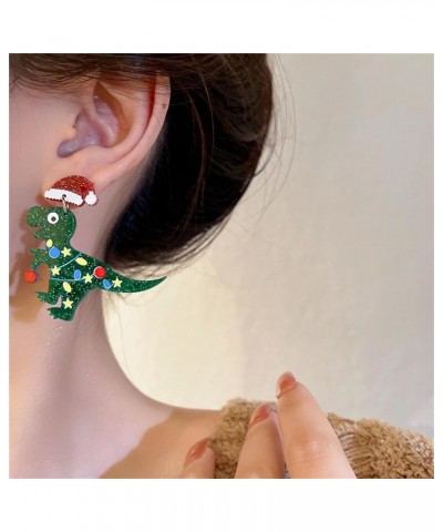 Christmas Earrings for Women Girls Cute Handmade Acrylic Lightweight Colorful Christmas Gingerbread Man Candy Cane Tree Cake ...