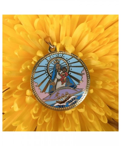 Catholic/Yoruba Our Lady of Charity (Virgen de la Caridad de la Cobre) Pendant - Religious Gifts for Women Gold $11.76 Pendants