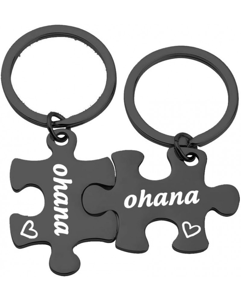 Ohana Puzzle keychain set Ohana Gift for Best Friend,Family (BL ohana puzzle) Bl Ohana Puzzle $9.45 Pendants