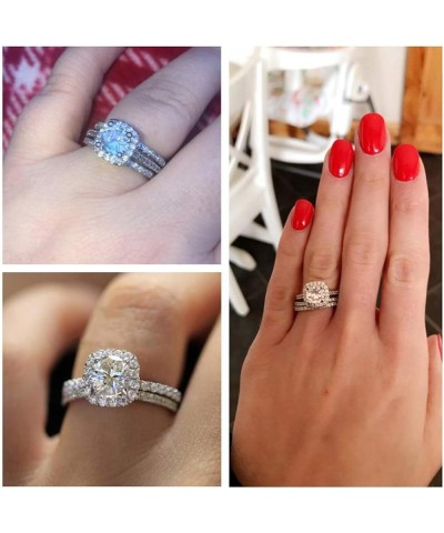 3PCS Wedding Band Ring For Women - Vintage Unique Exquisite Luxury Temperament Stackable Zirconia Diamond Ring Valentine Birt...