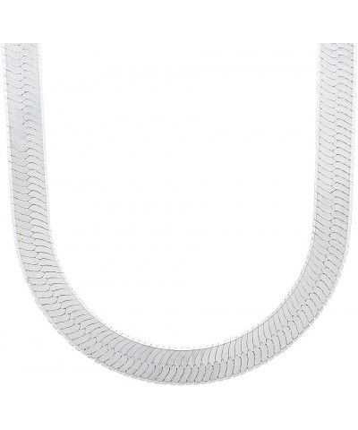 3mm-14mm Solid .925 Sterling Silver Flat Herringbone Chain Necklace or Bracelet 22.0 Inches 9.6mm Necklace $47.70 Necklaces