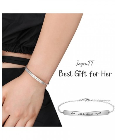 Personalized Gifts for Women Motivational Friendship Bracelets Inspire Mantra Message Engraved Best f*ck cousin ever $9.84 Br...