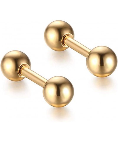 4mm 316L Stainless Steel Barbell Stud Earrings Cartilage Helix Ear Piercing 20G (5-6Colors-Set) 6 colorsER0013 $7.58 Body Jew...