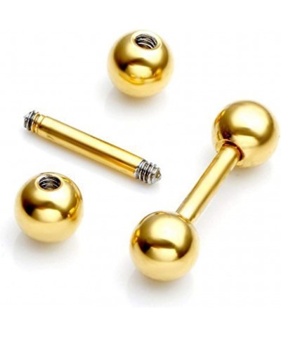 4mm 316L Stainless Steel Barbell Stud Earrings Cartilage Helix Ear Piercing 20G (5-6Colors-Set) 6 colorsER0013 $7.58 Body Jew...