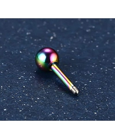 4mm 316L Stainless Steel Barbell Stud Earrings Cartilage Helix Ear Piercing 20G (5-6Colors-Set) 6 colorsER0013 $7.58 Body Jew...