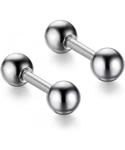 4mm 316L Stainless Steel Barbell Stud Earrings Cartilage Helix Ear Piercing 20G (5-6Colors-Set) 6 colorsER0013 $7.58 Body Jew...