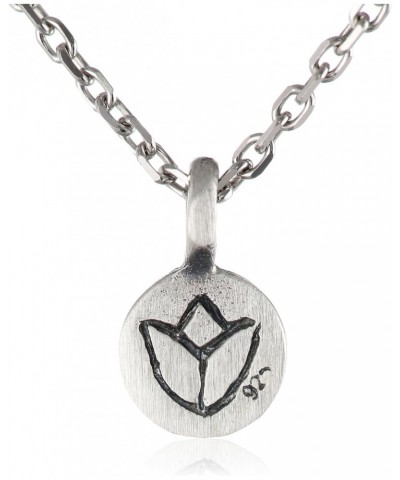 Sterling Silver Mini Lotus Necklace (18-Inch) $21.63 Necklaces