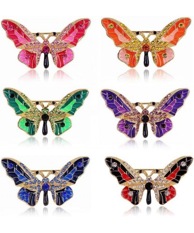 Colorful Diamond Butterfly Brooch, Jewelry Gift for Women, Girls, Ladies, Exquisite Packaging Green $10.14 Brooches & Pins