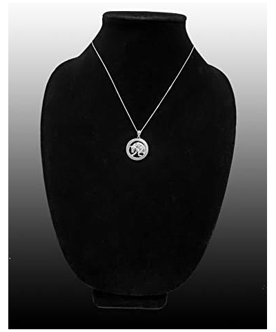 Sterling Silver Zodiac Sign Medallion Satin DC Pendant Necklace Taurus $33.03 Necklaces