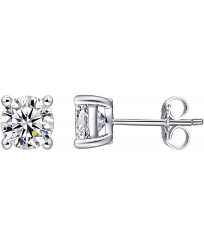 Moissanite Stud Earrings for Women AAAAA Cubic Zirconia 925 Sterling Silver Hypoallergenic Fine Jewellery Gifts Stud-Moissani...