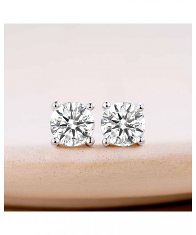 Moissanite Stud Earrings for Women AAAAA Cubic Zirconia 925 Sterling Silver Hypoallergenic Fine Jewellery Gifts Stud-Moissani...