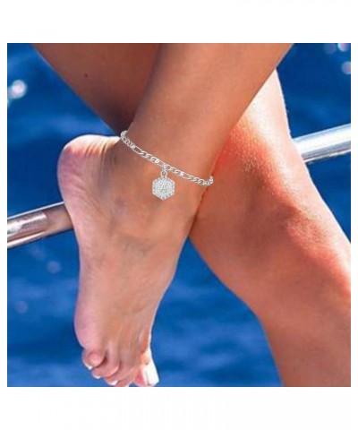 Initial Ankle Bracelets for Women Silver Anklets for Women Gold Letter Anklet with Initials Gold Anklets for Women Initial Fo...