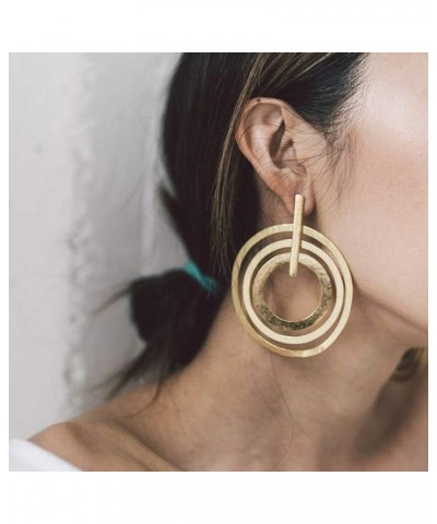 Hoop Earrings Dangle Loop Circle Golde Dainty Statement Large Earrings Accessories for Women $6.34 Earrings