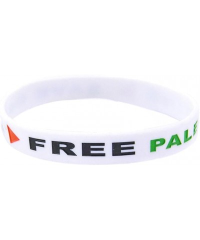 Free Palestine Bracelet,Sports Silicone Free Palestine Wristbands,Save Gaza Palestine Flag Bracelets,Water-proof Rubber Pales...