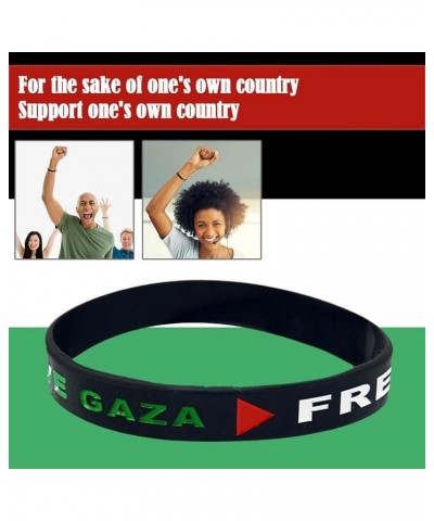 Free Palestine Bracelet,Sports Silicone Free Palestine Wristbands,Save Gaza Palestine Flag Bracelets,Water-proof Rubber Pales...