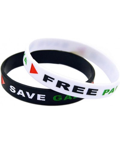 Free Palestine Bracelet,Sports Silicone Free Palestine Wristbands,Save Gaza Palestine Flag Bracelets,Water-proof Rubber Pales...