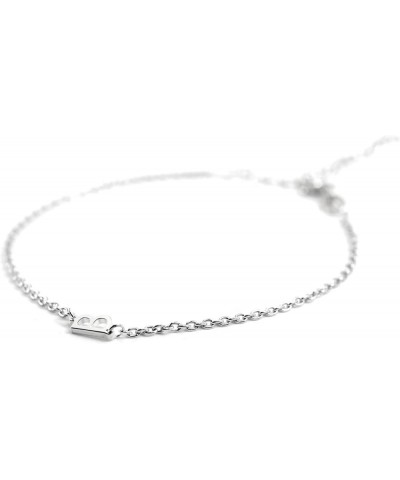 MINI INITIAL Bracelet Silver: B $12.90 Bracelets