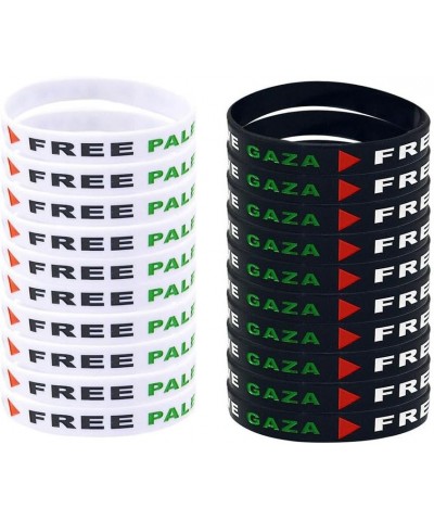 Free Palestine Bracelet,Sports Silicone Free Palestine Wristbands,Save Gaza Palestine Flag Bracelets,Water-proof Rubber Pales...