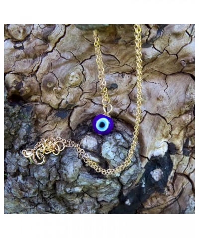 Evil Eye Necklace Blue Eye Protection Charm | Ojo TurcoTurkish Blue Glass Pendant Jewelry for Women $8.69 Necklaces