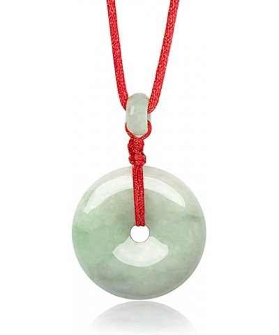 Eternal Circle Jade Necklace, Real Grade A Certified Burma Jadeite for Inner Peace 24 mm Q80 $53.98 Others