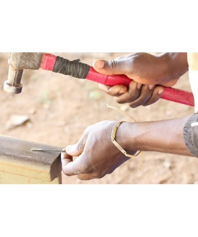 Freedom Bracelet-Collected Snares are Reworked into a Handmade Symbol of Hope Forming our Handcrafted Bangle Cuff with Authen...