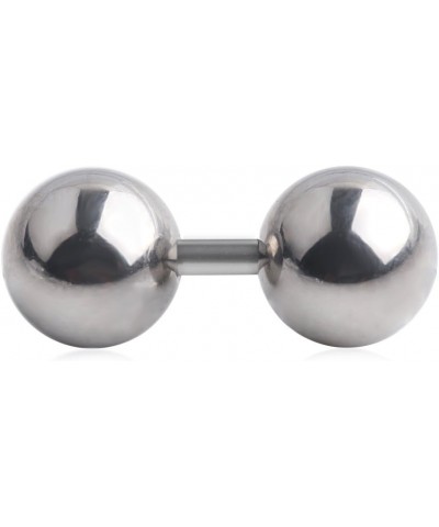 316L Surgical Steel 6mm 8mm 10mm Big Balls Externally Threaded Straight Barbell 14G 12G 12G Length: 1/6" (4mm) w 6mm Balls $8...