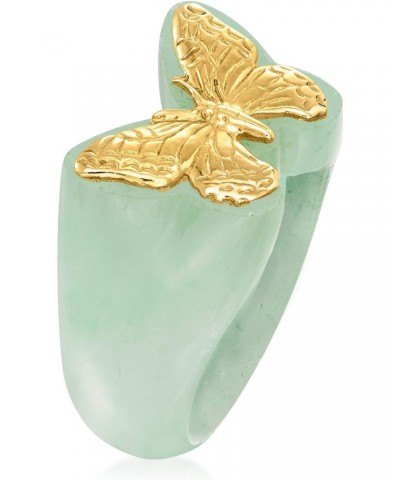 Jade Butterfly Ring in 14kt Yellow Gold $53.63 Rings