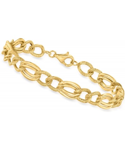 Canaria 10kt Yellow Gold Figaro-Link Station Bracelet. 8 inches $145.92 Bracelets