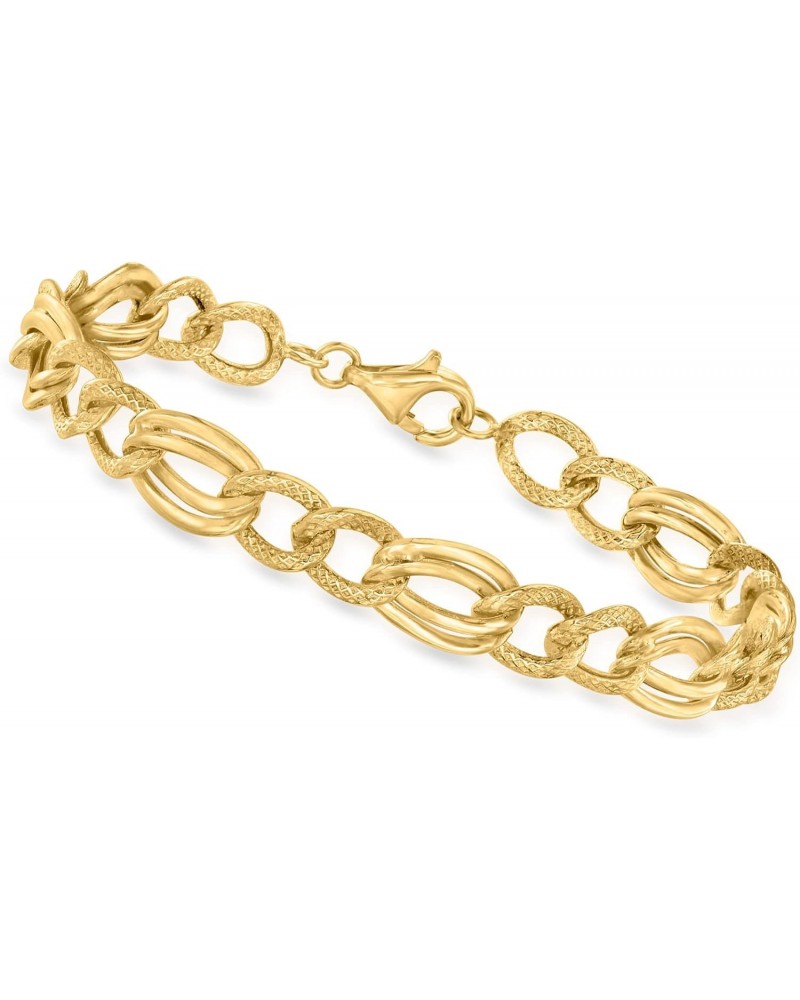 Canaria 10kt Yellow Gold Figaro-Link Station Bracelet. 8 inches $145.92 Bracelets