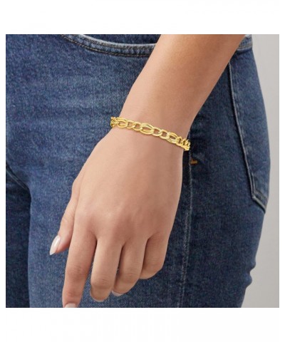 Canaria 10kt Yellow Gold Figaro-Link Station Bracelet. 8 inches $145.92 Bracelets