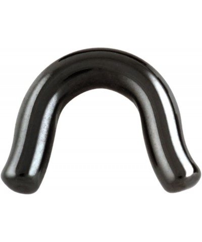 Shiny Black Niobium Septum Retainer 10g $29.64 Body Jewelry