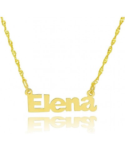 10k Yellow Gold Personalized Name Necklace - Style 1 - Custom Made Any Name $56.28 Necklaces