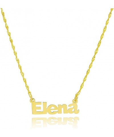 10k Yellow Gold Personalized Name Necklace - Style 1 - Custom Made Any Name $56.28 Necklaces