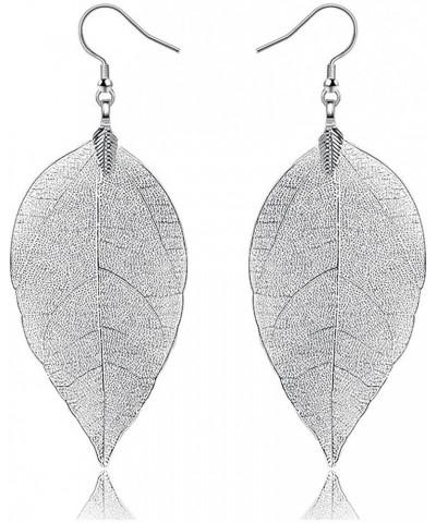 Leaf Earring Fashion Jewelry Dangle Drop Earrings Gift For Women And Girls Champaign Gold Silver $9.59 Earrings