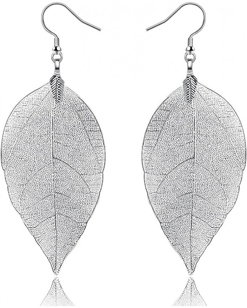 Leaf Earring Fashion Jewelry Dangle Drop Earrings Gift For Women And Girls Champaign Gold Silver $9.59 Earrings