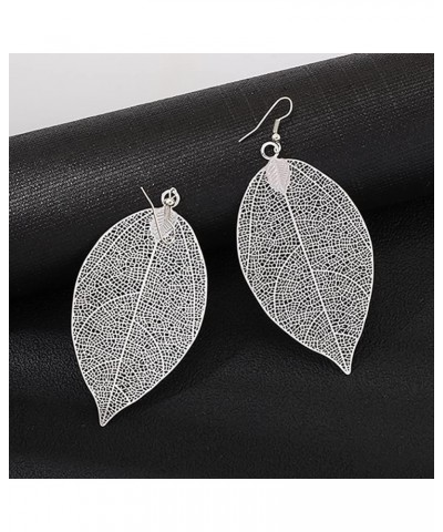 Leaf Earring Fashion Jewelry Dangle Drop Earrings Gift For Women And Girls Champaign Gold Silver $9.59 Earrings